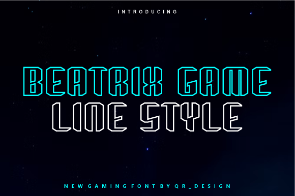 Beatrix Game Line: A Bold Display Font for Editorial Design