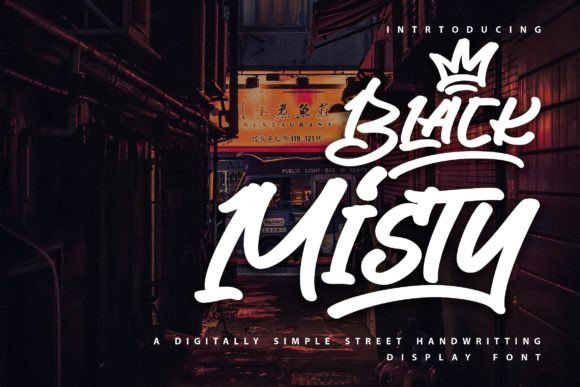 Black Misty: A Street-Handwriting Display Font That Feels Alive