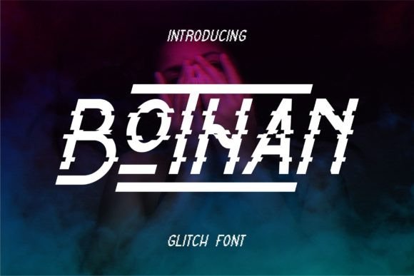 Bothan: A Hypnotic Glitch Effect Display Font