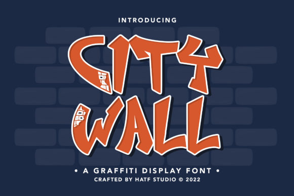 City Wall Is a Graffiti Display Font With Raw Street Energy