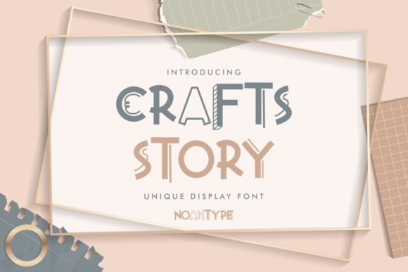 Crafts Story: A Bold Display Font for Creative Branding
