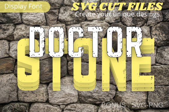 Doctor Stone: A Rough Display Font for Bold Campaign Visuals