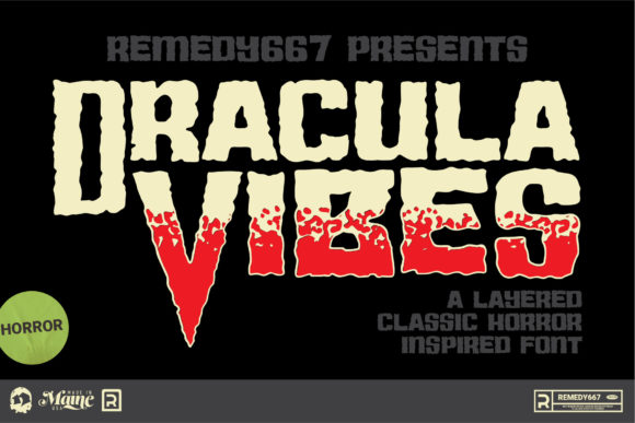 Dracula Vibes: A Gothic Font for Digital Creators