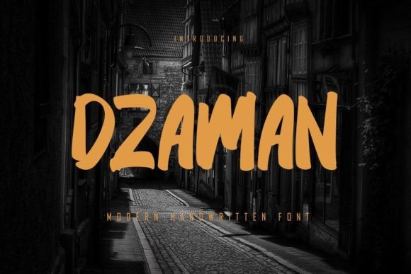 Dzaman Display Font: Make Your Campaign Unskippable