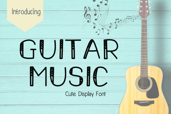 Guitar Music: A Playful Display Font With Heart