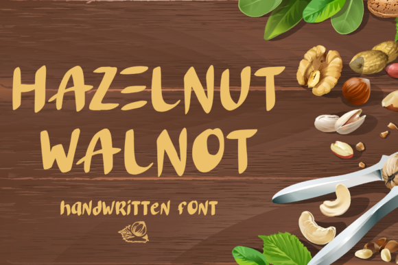 Hazelnut Walnot: A Friendly Display Font for Small Business Branding
