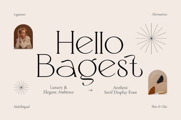 Hello Bagest: An Elegant Serif Display Font for Creative Branding