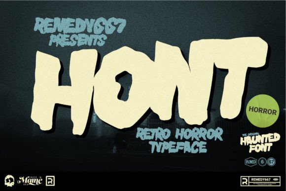 Hont: A Bold Brush Display Font for Campaign Creatives