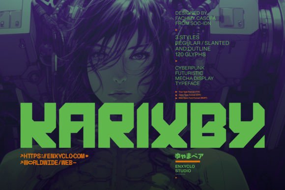 Karixby: A Futuristic Display Font for Modern Branding