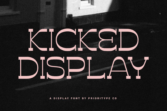 Kicked Font: A Vintage Display Typeface for Web Design