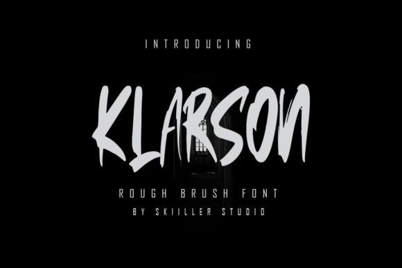 Klarson: A Textured Display Font for Marketers and Creators