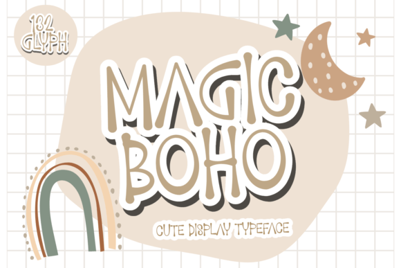 Magic Boho: A Display Font for Playful Editorial Design