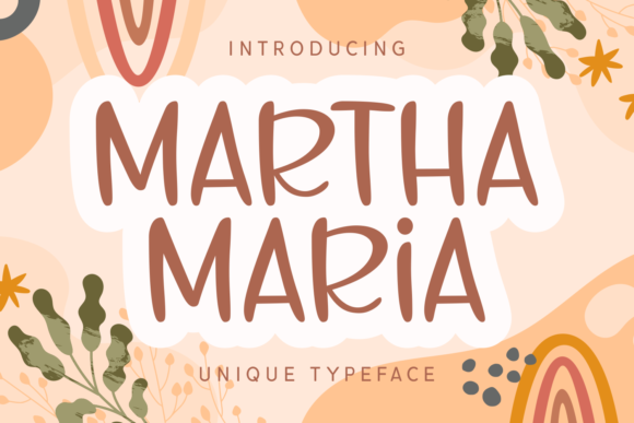 Martha Maria: A Refined Display Typeface for Modern Publishing