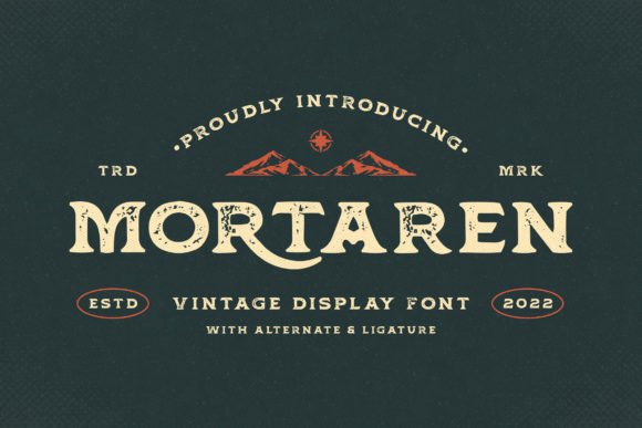 Mortaren: A Vintage Serif Font with Honest Character