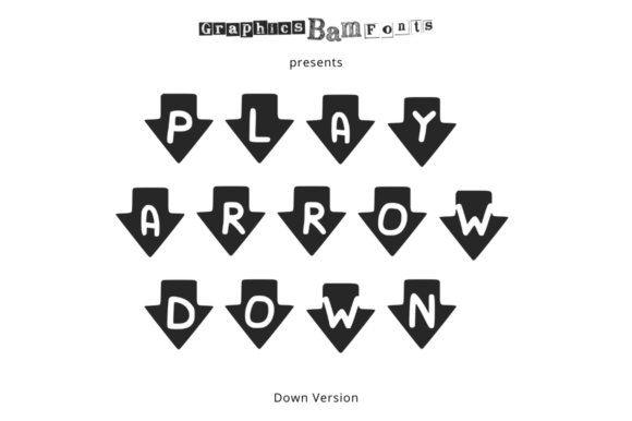 Play Arrow Down: A Display Font for Clearer Campaign Visuals