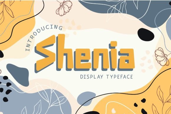 Shenia: A Playful Display Font for Small Business Branding