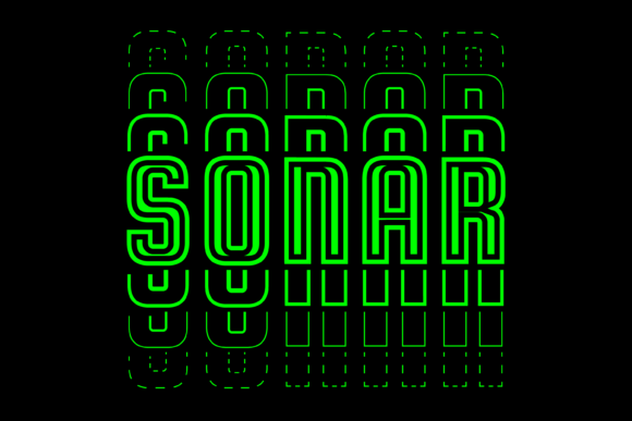 Sonar: A Futuristic Display Font with Editorial Grace