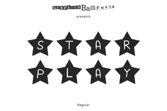 Star Play: A Festive Display Font for Makers