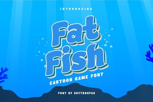 The Fat Fish Ocean Gaming Font for Creative Makers