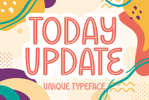 Today Update Font: A Bold Inline Typeface for Digital Marketing