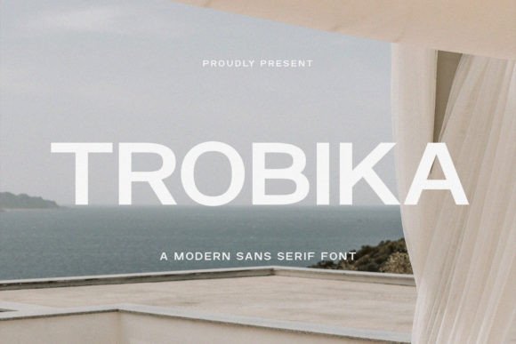 Trobika Typeface in Editorial Layouts