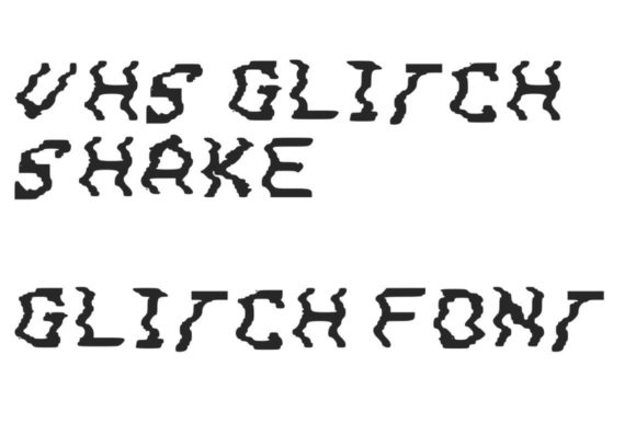 VHS Glitch 3 Shake: A Font That Defines Your Brand's Personality