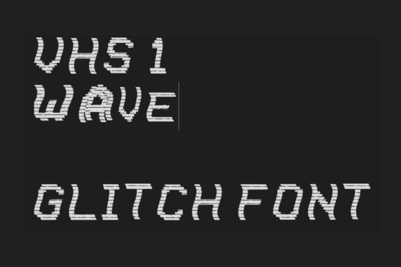 VHS Wave: A Glitched Display Font for Bold Branding