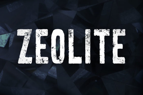 Zeolite Font: Rugged Texture for Handmade Product Design